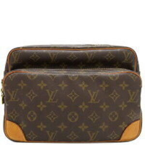 Louis Vuitton Nile Monogram Canvas Shoulder Bag Brown Crossbody
